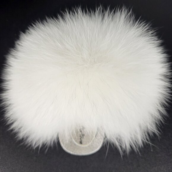 NWOB~$465~UN_FURTIVE~BABY~SZ 4.5/5~REAL WHITE FOX FUR SANDALS SHOES BOOTS - Picture 9 of 16